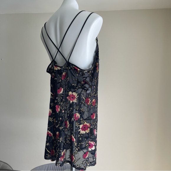 Vintage Amelia's Mesh/Velvet Slip Dress - Picture 2 of 4